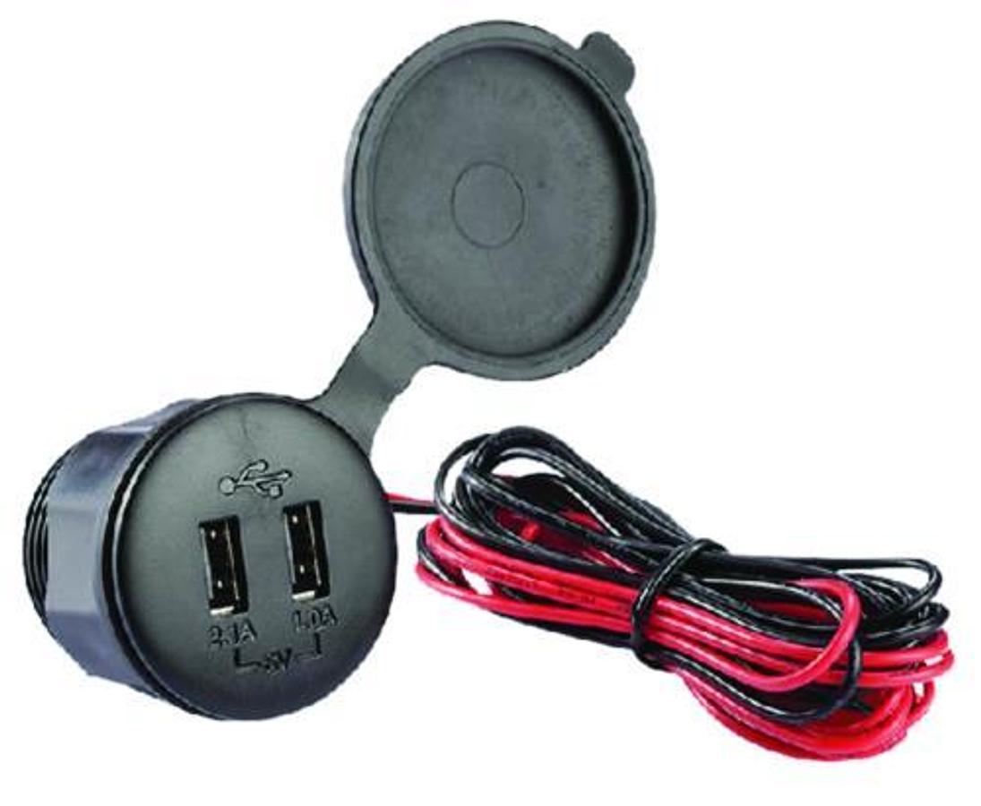 Waterproof Dual Port Panel Mount USB Charger