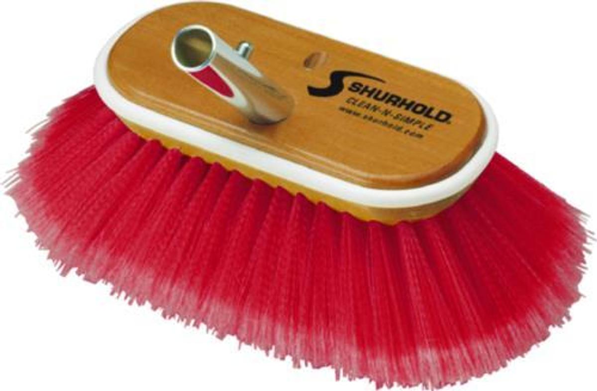 Combo Deck Brush Soft & Medium - Red/Yellow