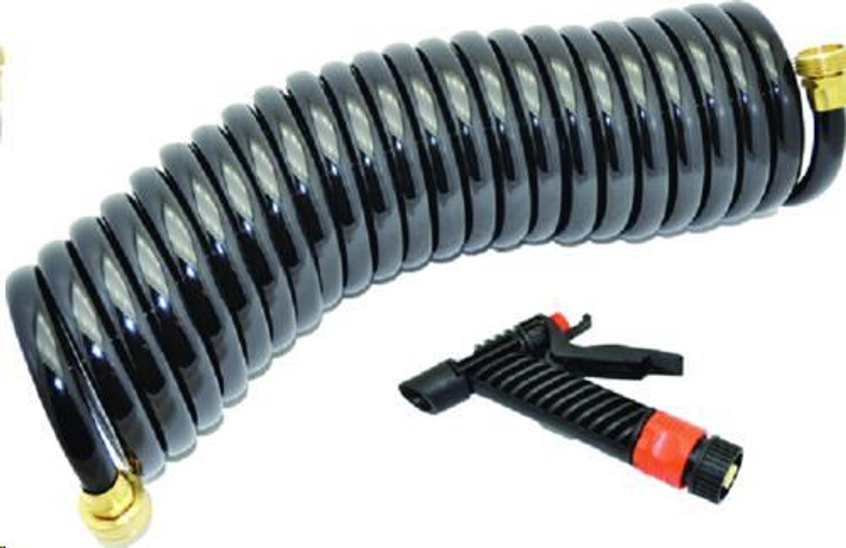 Washdown Spray Pistol & Connector w/Hose - 1/2in. x 25ft. Length