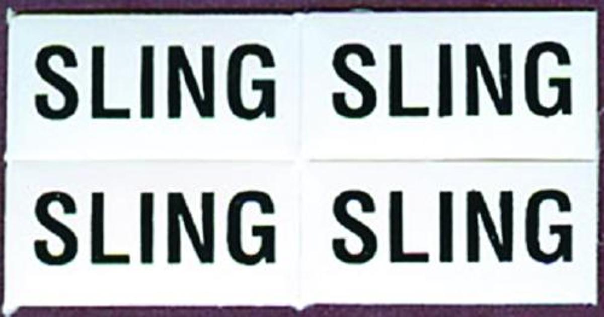 Set of 4 Sling Labels