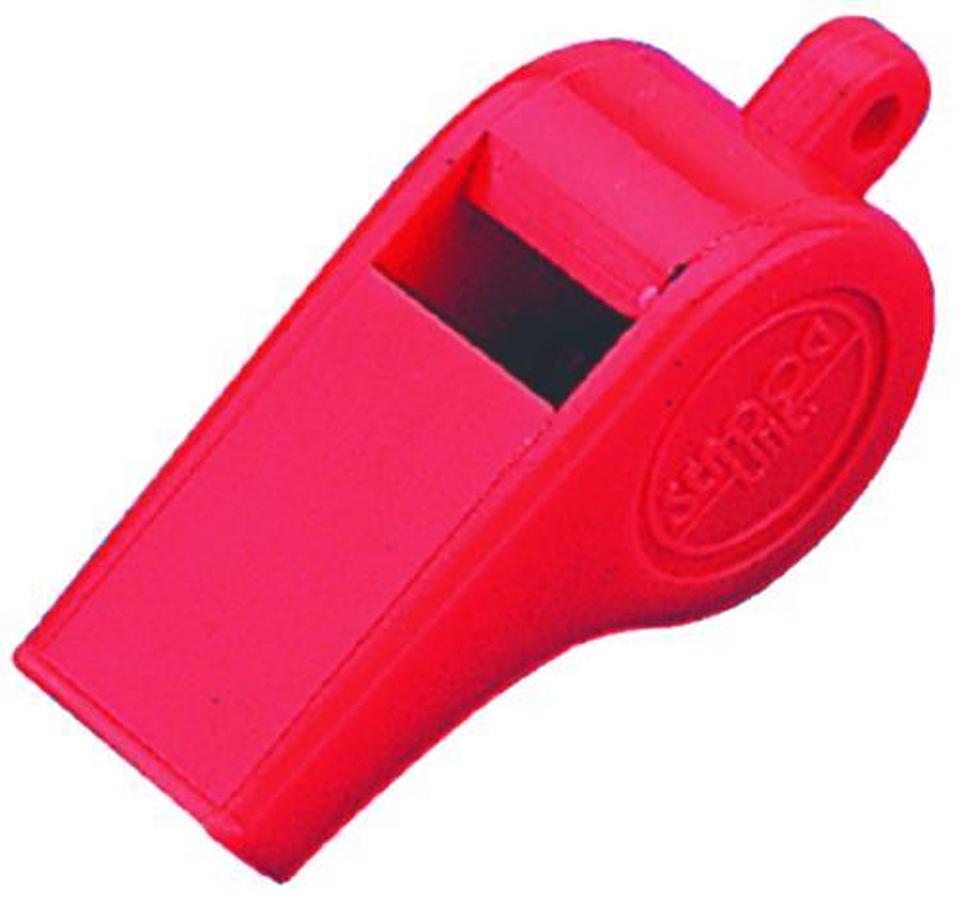Safety Whistle with Lanyard - 2-5/16in. - Orange