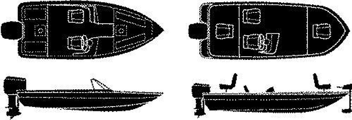 Sterling Series Boat Cover For 16 to 18ft.6in. Fish/Ski & Pro Style Bass Boats