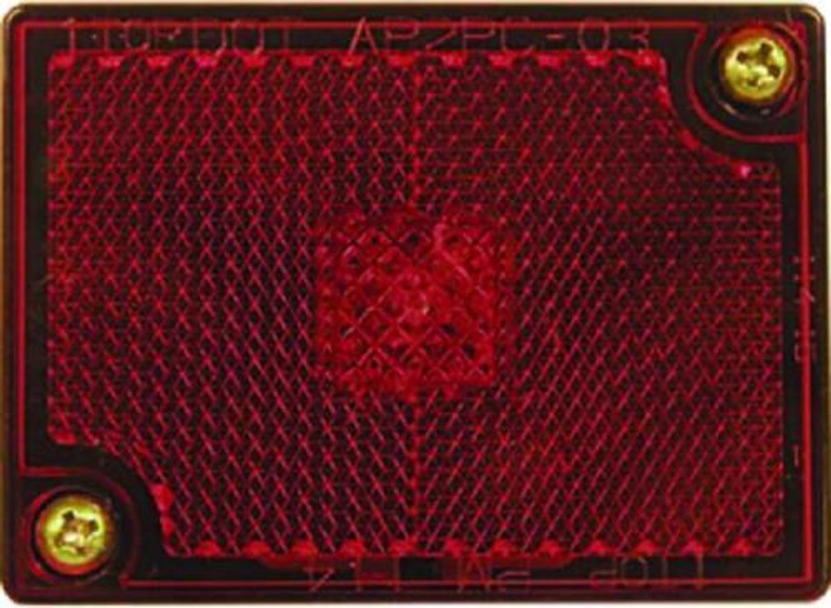 Clearance/Side Marker Light with Reflector - Red