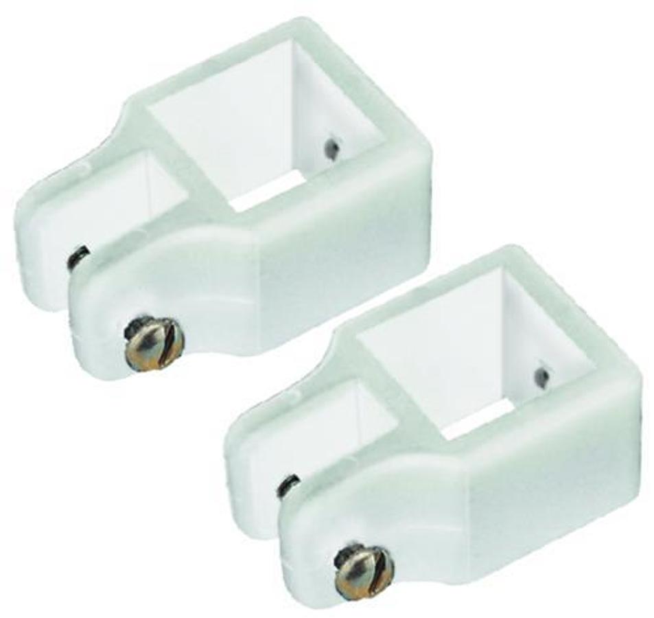 Square Tube Top Slide - 1in. - White