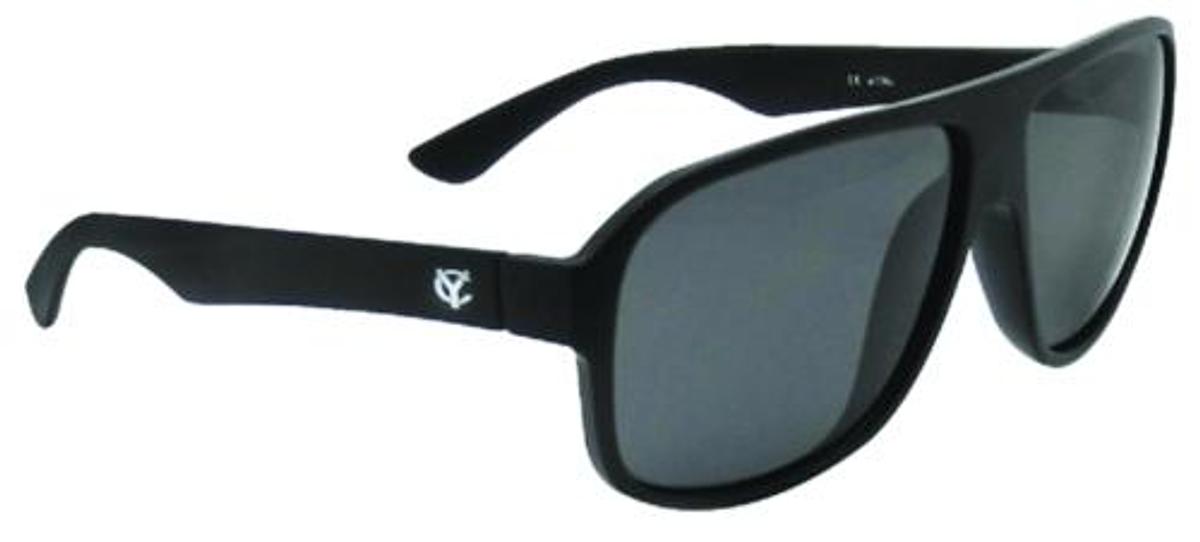 Biscayne Polarized Sunglasses - Matte Black / Black Lens