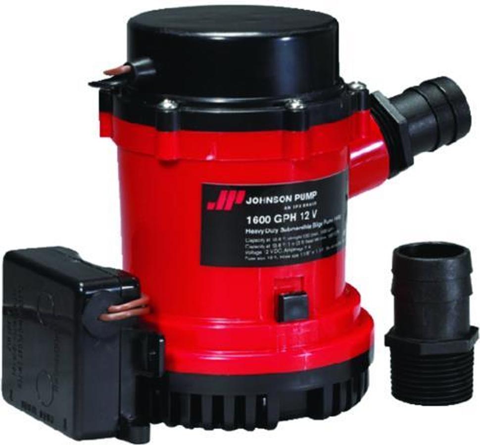 Heavy Duty Ultima Combo Automatic Pump with Float Switch - 1600 GPH - 12 Volts - 7 Amps