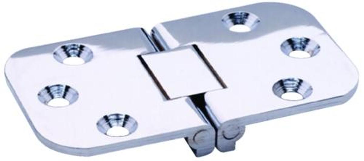 Flush Hinge - Stamped Stainless Steel - 2-3/4in. x 1-9/16in.