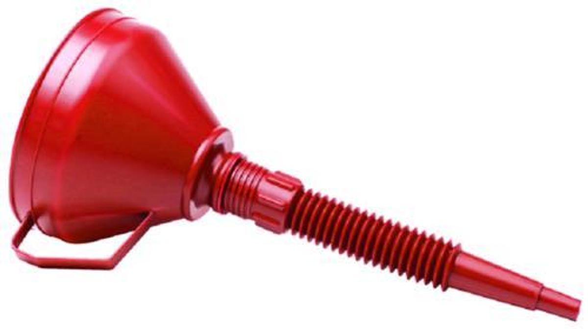 Long Flexible Funnel - Red