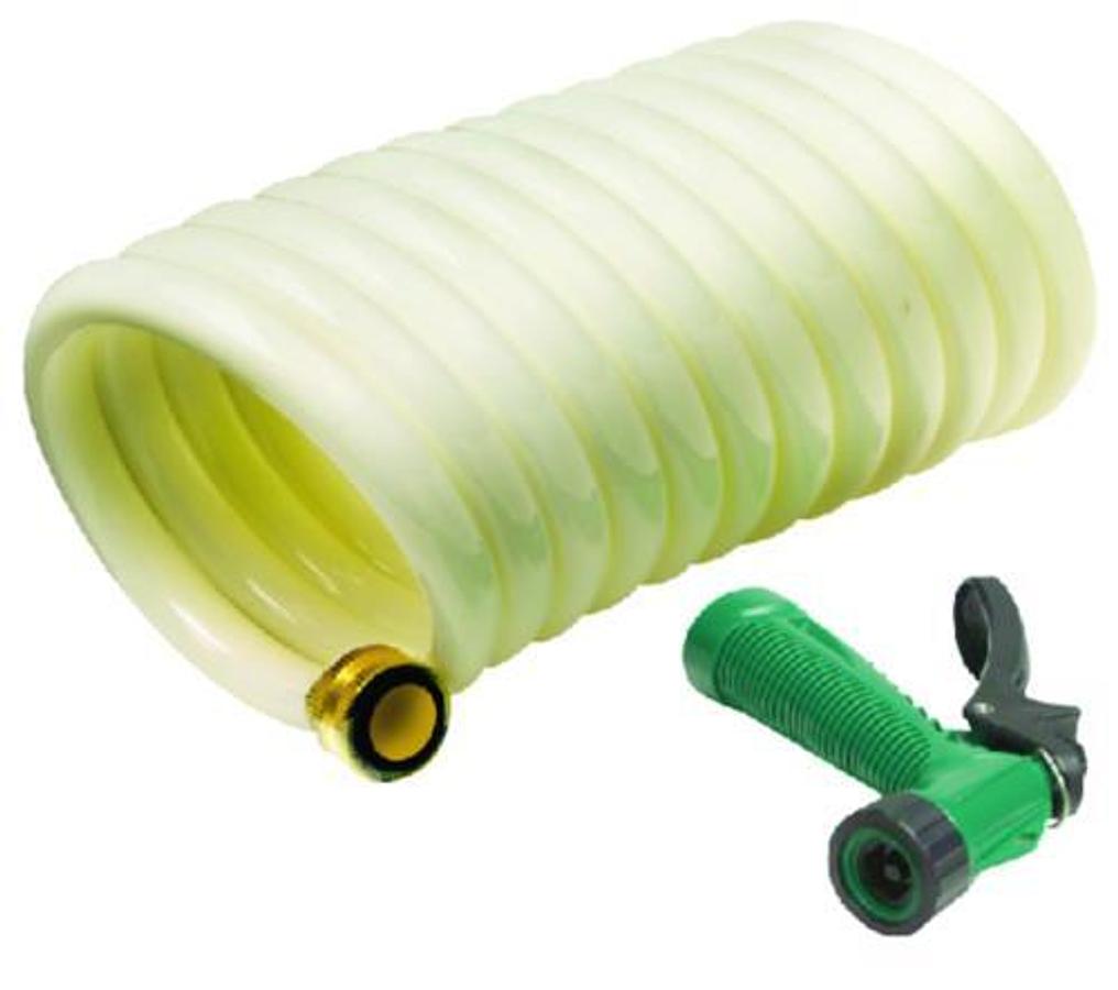 Coiled Washdown Hose With Sprayer  - 25ft.
