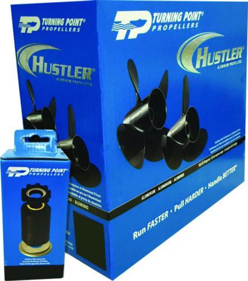 4-Blade Combo Prop & Hub for 4.75in Gearcase - 14in x21 - RH - 504 Hub