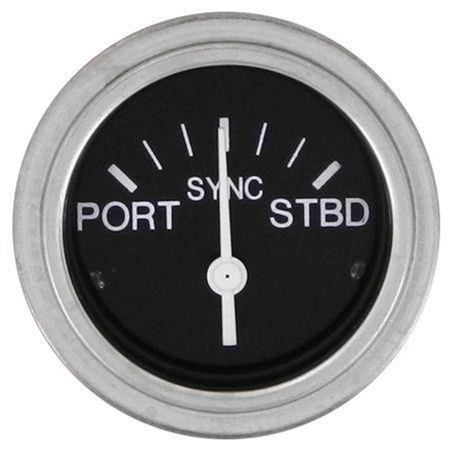 Heavy Duty 2in. Engine Synchronizer Gauge - Port/Starboard