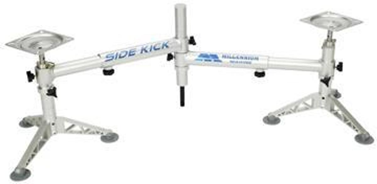 Sidekick Adjustable Single Post Double Pedestal Seat