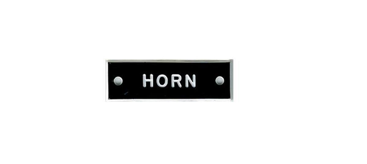 Molded Plastic Identi-Plates - Horn