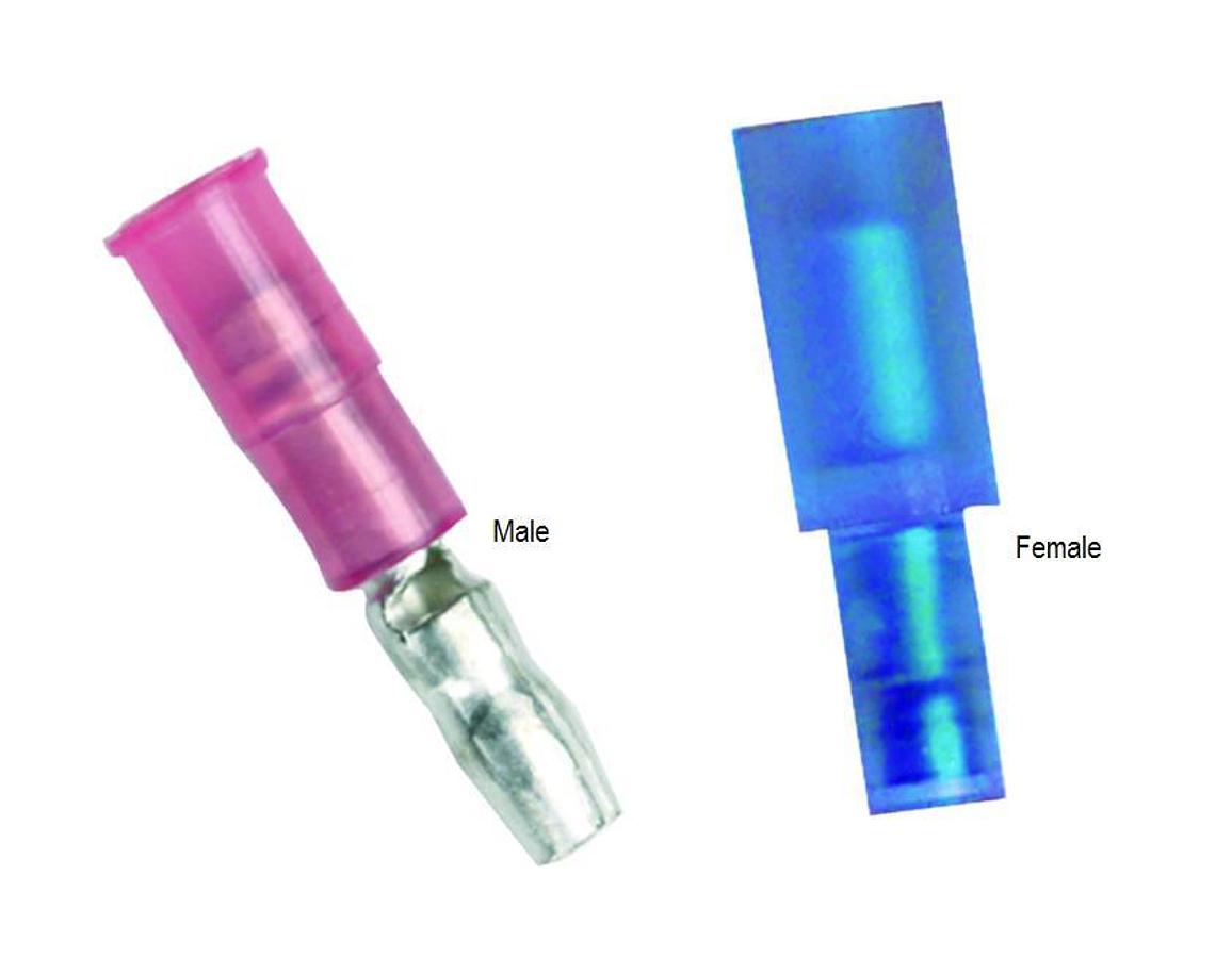 Marine Grade Snap Plugs for 16-14 Wire Range - Male - Blue - 4 Pack