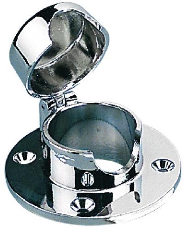 Chrome Brass Hinged Chain Deck Pipe - Up to 1in. Line