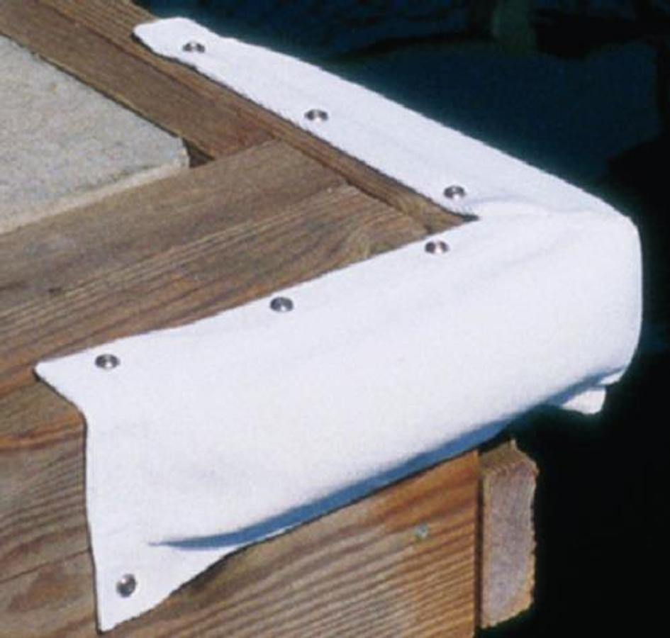 Perimeter Corner Bumper - 12in. x 8 1/2in. x 3 1/4in. - White