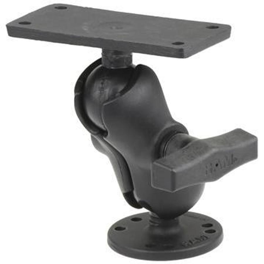RAM Mount for Hummingbird Helix 7 Series Fishfinder - Short - 2in. x 4in. Mount Plate - 5.225in. H