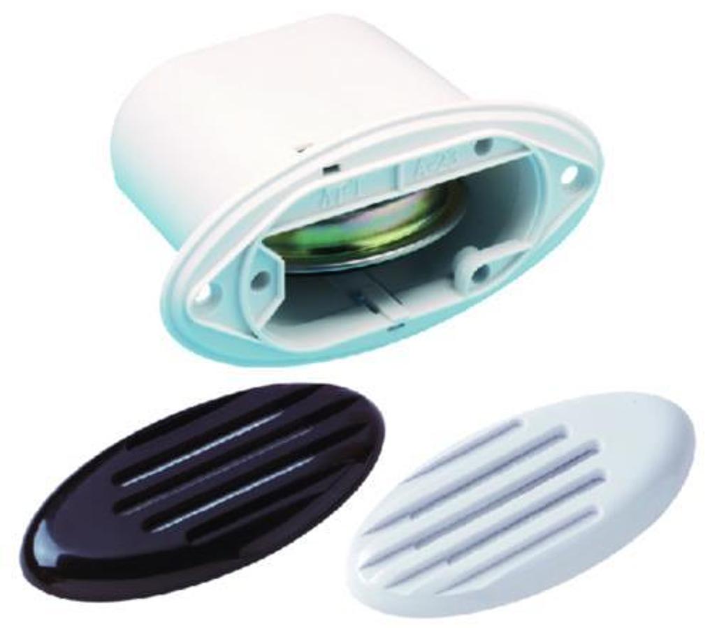 Drop-In Hidden Horn - Black and White Grills