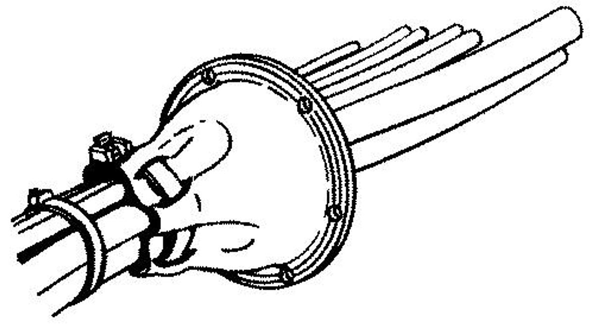 Splashwell Cableboot - 3in. - Bulk