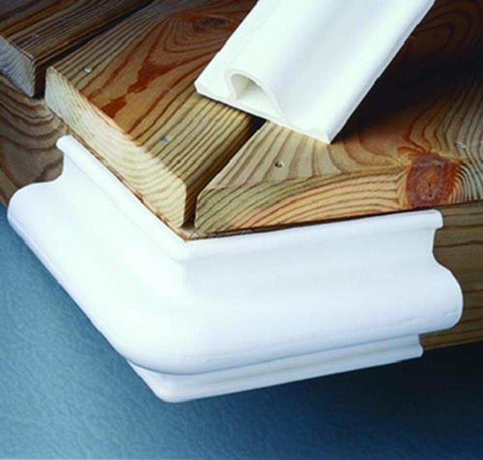 Dock Gard EPDM Corner Guard - 2 1/4in. x 6in. - White
