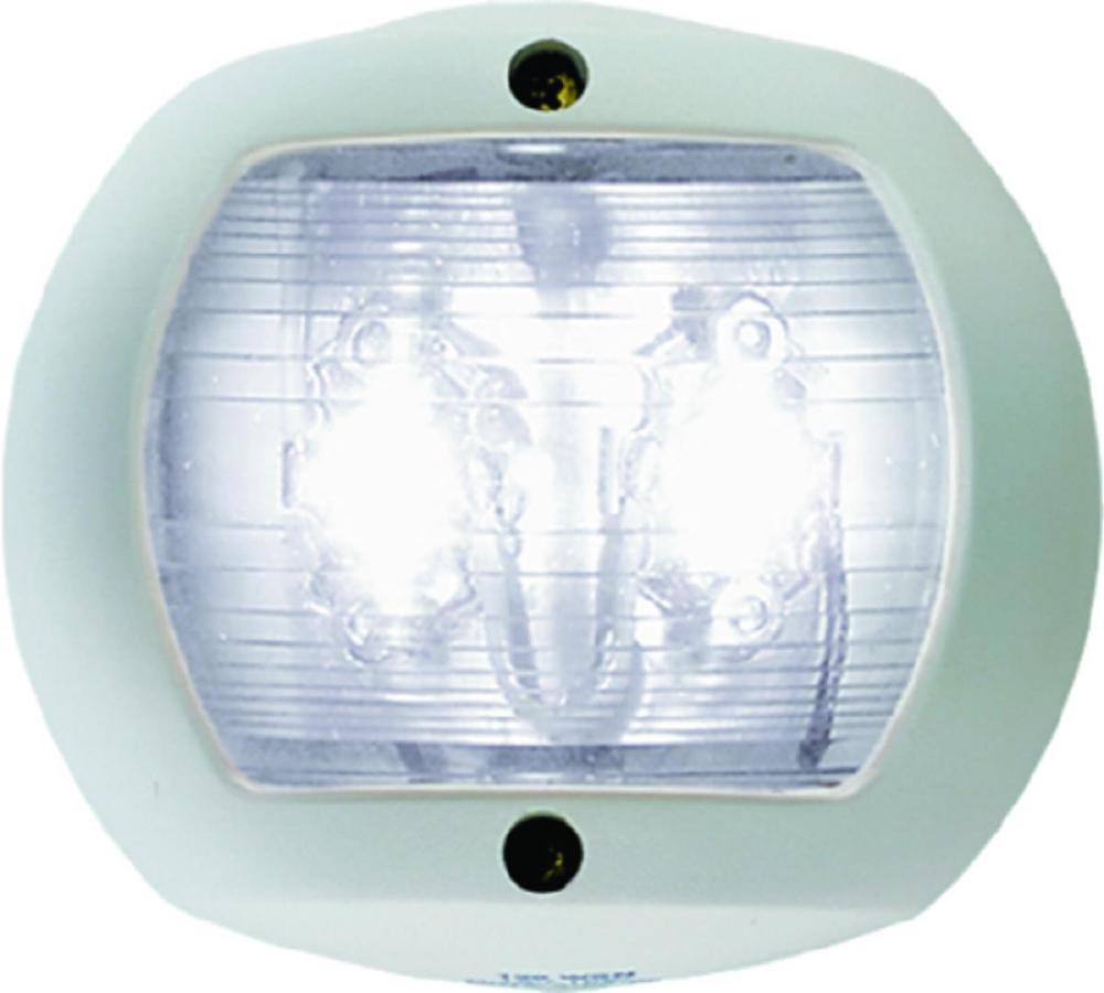 Stern Navigation Light - White Polymer Housing - Vertical Mount - 2 1/2in. L x 1/8in. W x 3 5/8in. H