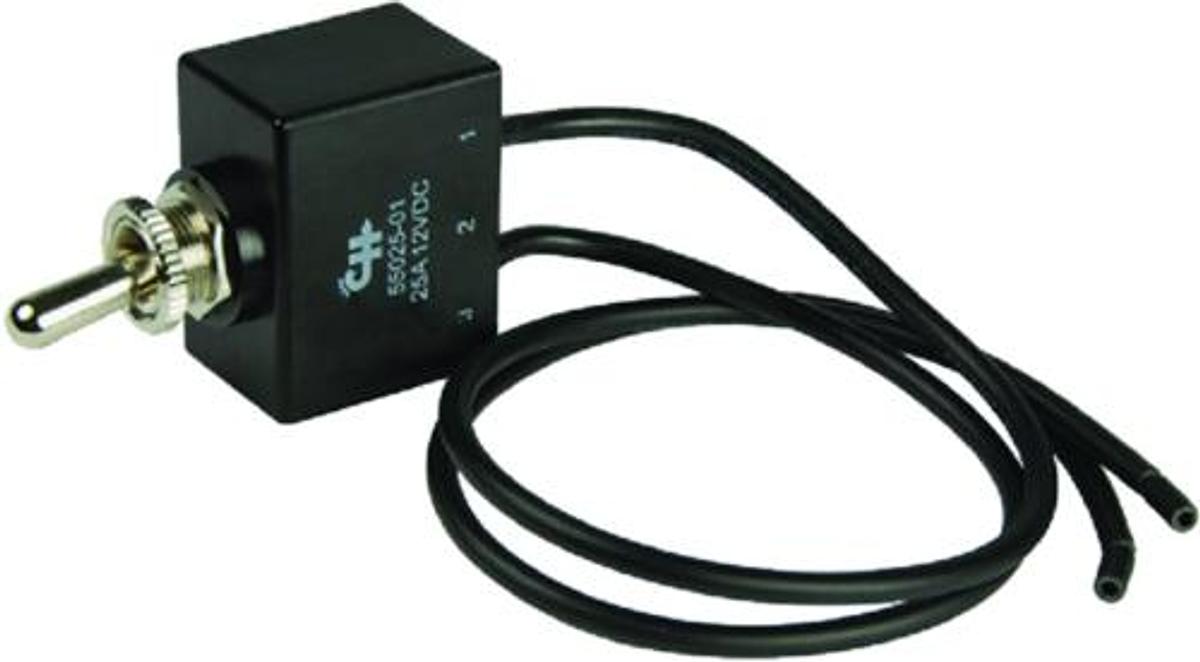 Sealed SPST Toggle Switch with Wire Leads