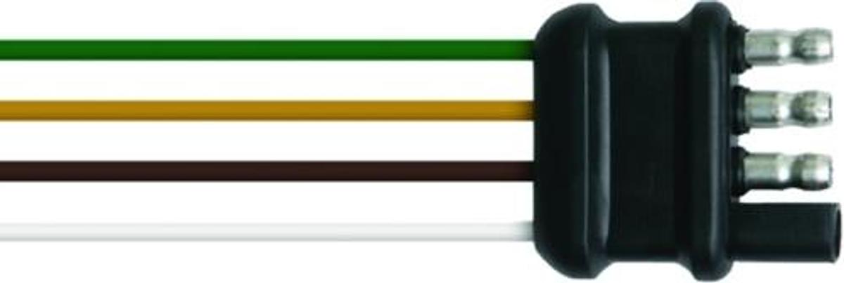 4-Way Flat Connector - Trailer Side Connectors