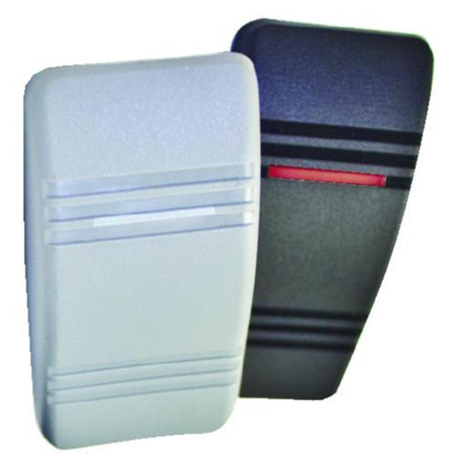 Illuminated Weather Resistant On/Off/On Contura III Rocker Switch - DPDT - Gray/Black