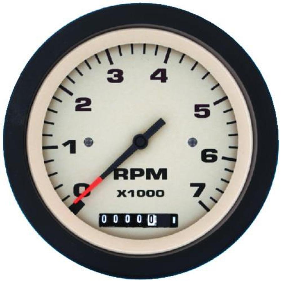 Sahara 3in. Tach/Hour Meter - 0-7000 RPM