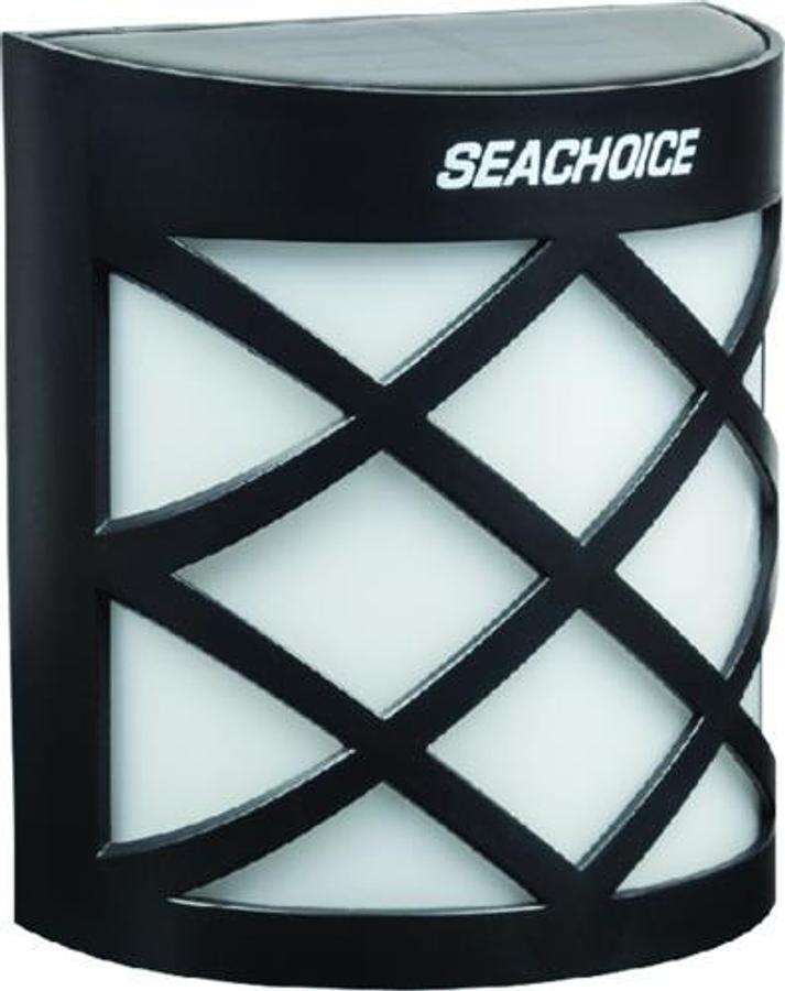 Solar Side-Mount Warm White LED Lamp - 6 LEDs - 4in.W x 4-3/8in.H x 2in.D