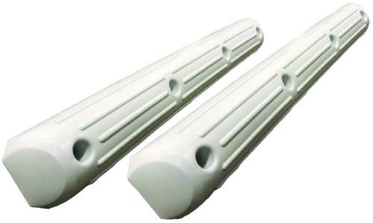 Softside Dock Fenders - 43-3/8in. L x 4-1/8in. W x 6in.H - White