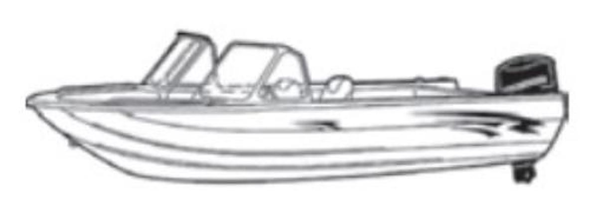 Aluminum Fishing With High Windshield – Mounted Forward I/O - 18ft. - 6in. - Sun-Dura Mist Gray