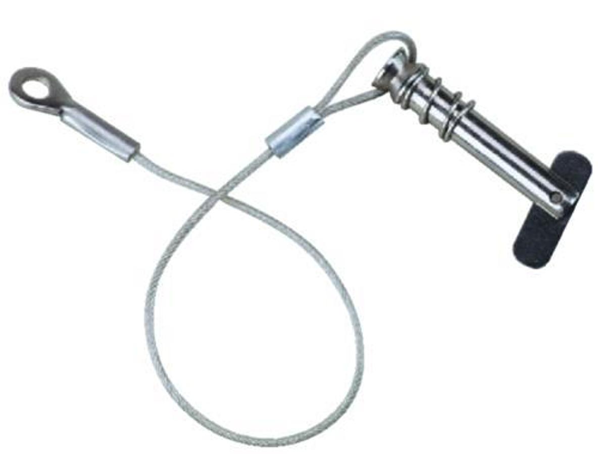 Tethered 1/4in. Spring-Loaded Clevis Pin