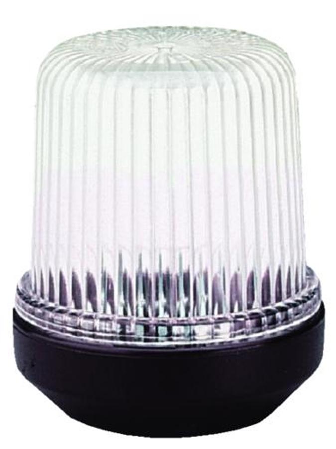 All Round White Anchor Lamp - Black Housing