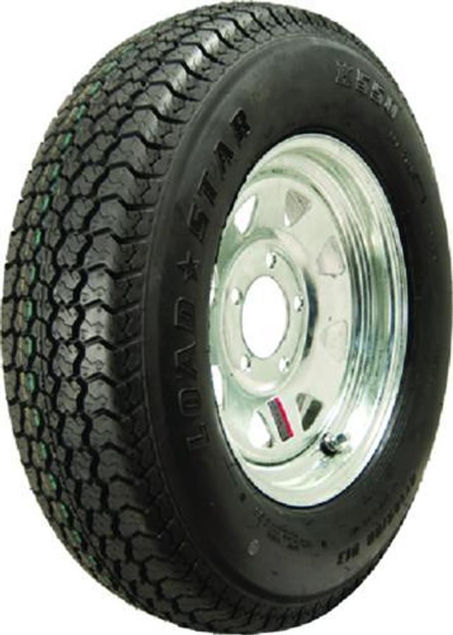 K550 13in. ST Bias Spoke Tire and Wheel Assembly - Max Load 1100lbs. - 5 Lug - Galvanized