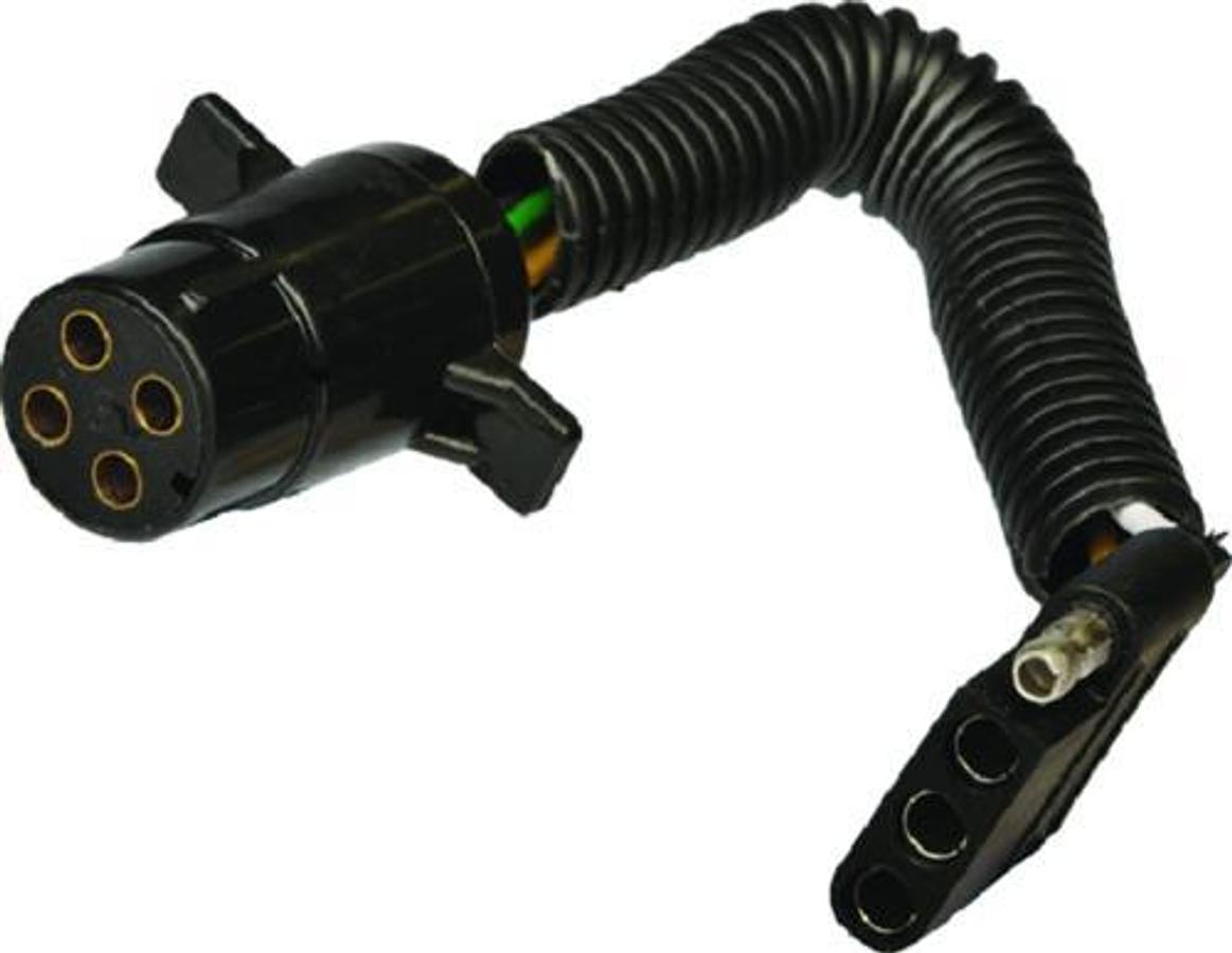 4-Pole Round To 4-Pole Flat Connector Adapter