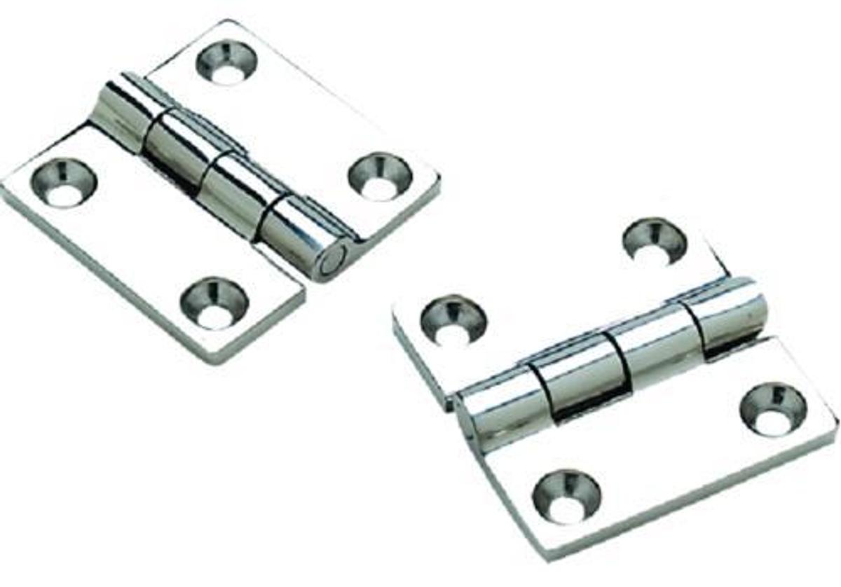 316 Stainless Steel Butt Hinge - 2in. x 2in. - #8 Fastener - 1pr.