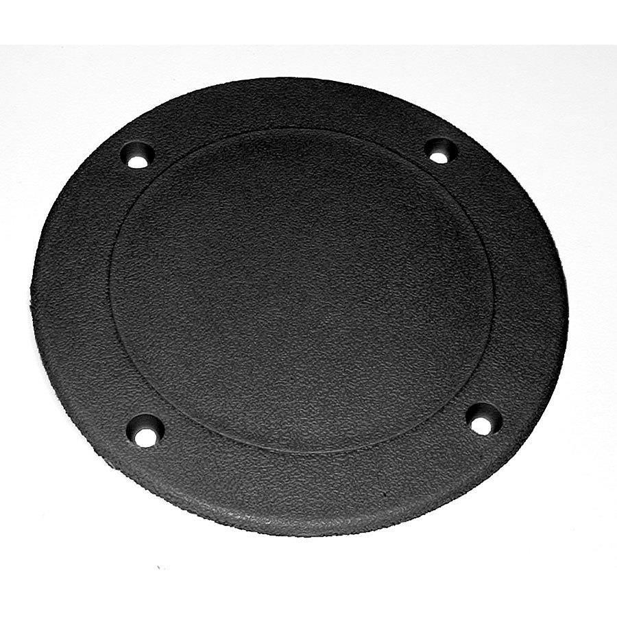 Screw-Down Deck Plate - 5-5/8in.OD - Black