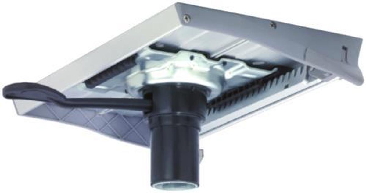 238 Series 2 3/8in. Seat Mount with Slider - 0 Degree Angle - Right Handle - Plated Steel