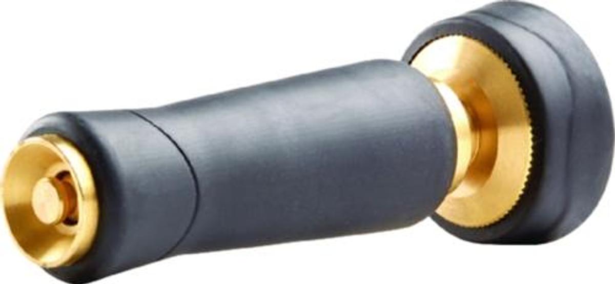 Brass Twist Nozzle with Rubber Grip