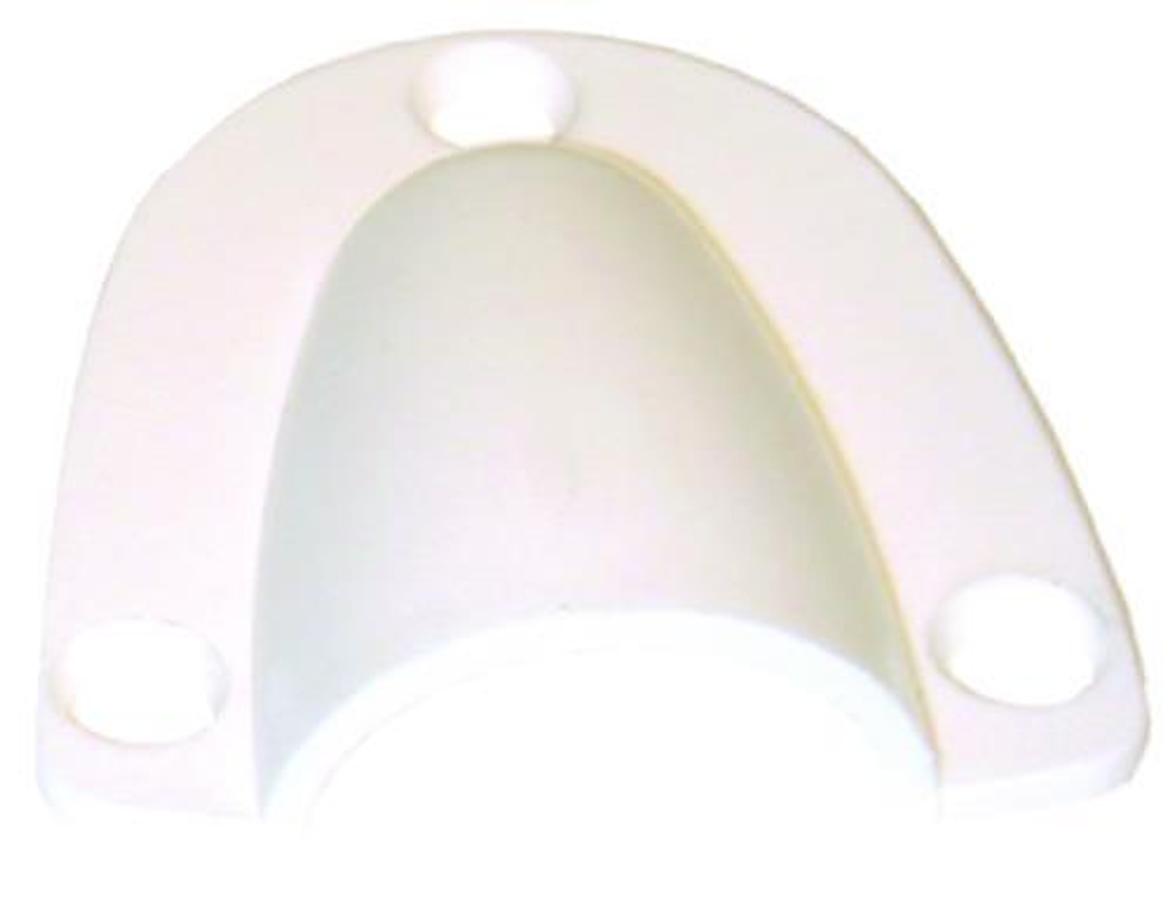 Large Clam Shell Vent/Wire Cover - White