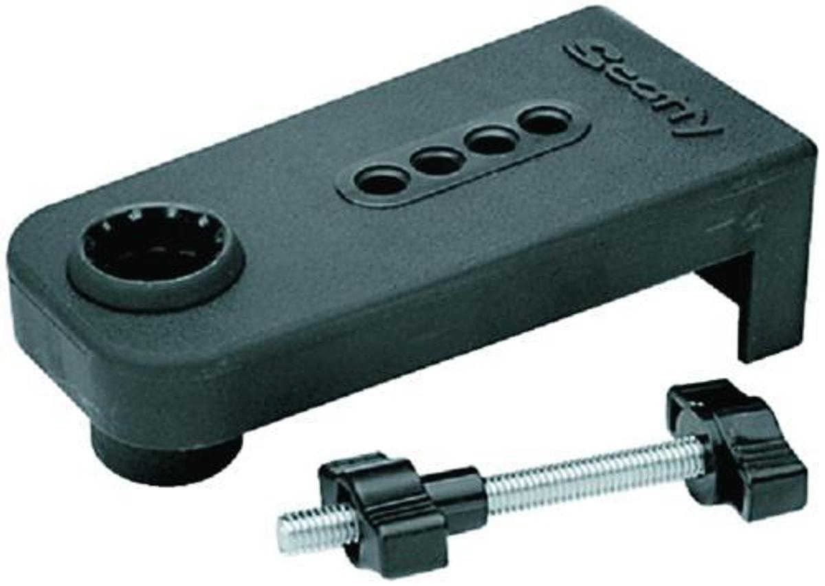 Rod Holder Oarlock Mount Adapter - Black