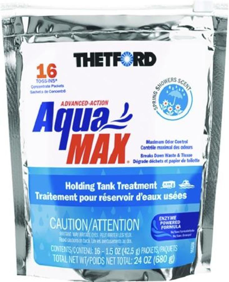 Aquamax Holding Tank Treatment - 16-Pack Toss-Ins - Spring Showers Sent