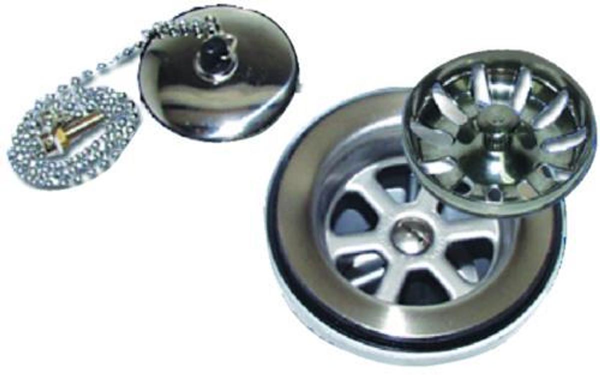 1-1/in. Sink Drain with Removable Strainer and Stopper