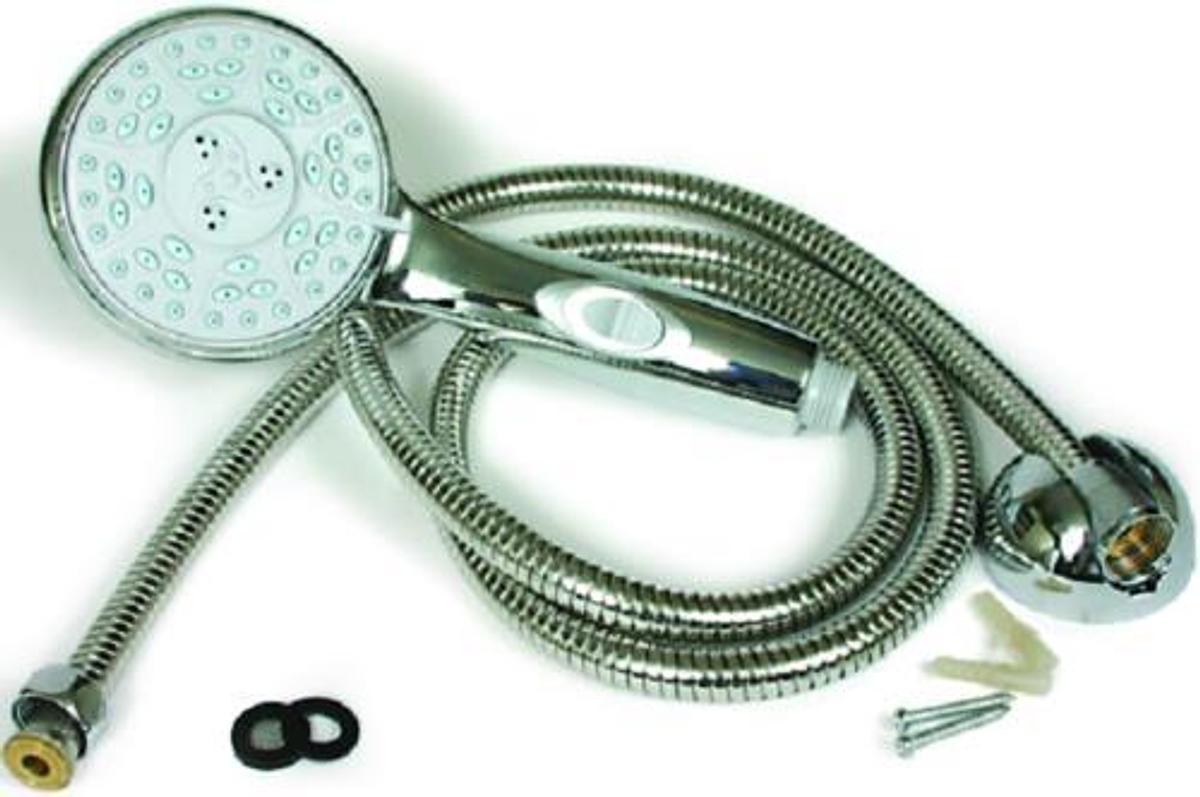 RV/Marine Shower Head and 60in. Shower Hose - Chrome