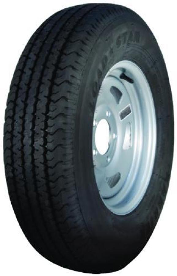 KR03 13in. ST Radial Directional Tire and Wheel Assembly - Max Load 1480lbs. - 5 Lug - Chrome