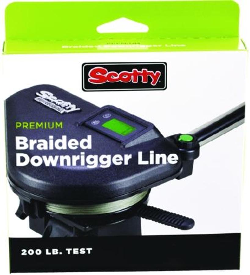 200lb. Premium Power Braid Downrigger Line - 200ft - Green