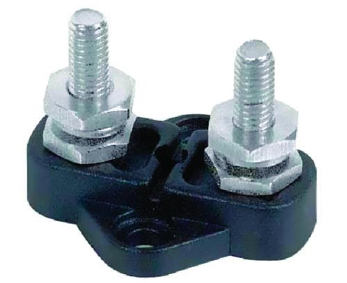 Dual 1/4in. Insulated Stud - Black