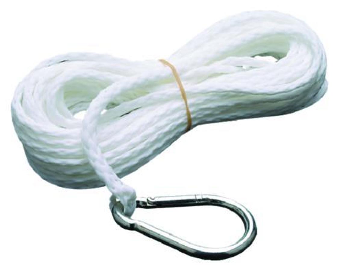 Solid Braid Nylon Anchor Line - 3/8in. x 50ft. - White