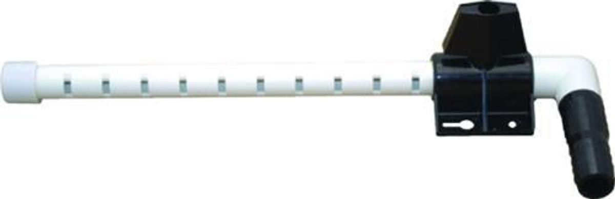 Aerator Head - Overall Length: 10-1/2in. , 3/4in. Barb, 1 Shut Off Valve with Mount Bracket